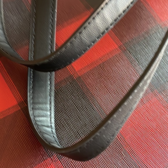 Victoria's Secret Red Black Plaid Holiday Weekender Tote Bag - Picture 6 of 9